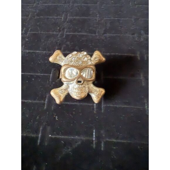 Jewelry - Art Deco Smiling Skull Adjustable, Bold!